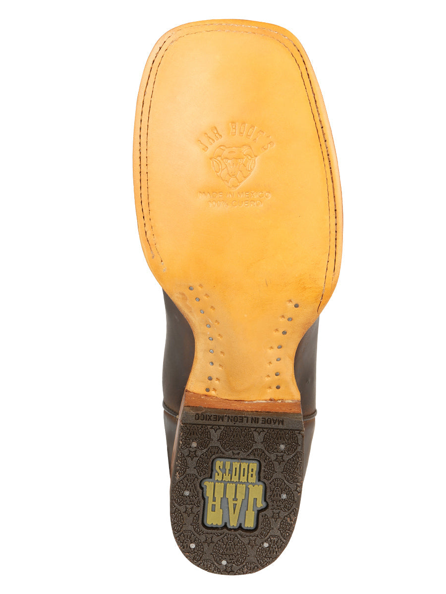 Jar Boots Men's Leather Cowboy Boots - Natural/Orix 45475