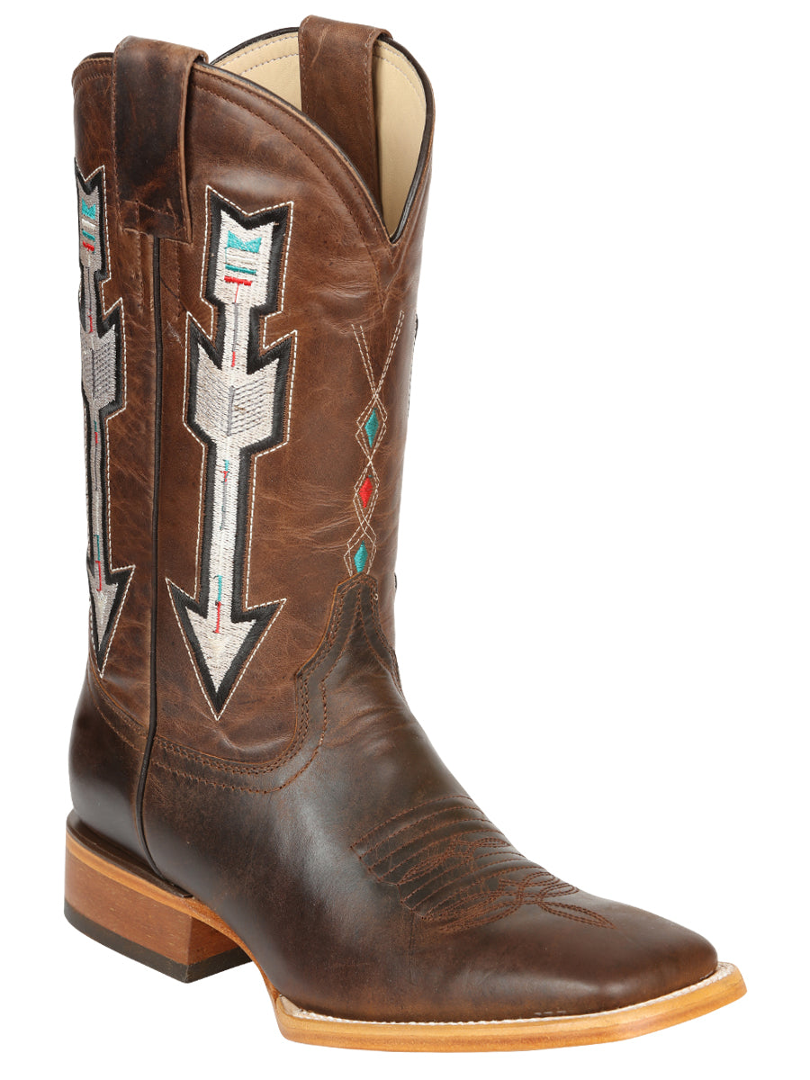 Jar Boots Men's Leather Cowboy Boots - Natural/Orix 45475