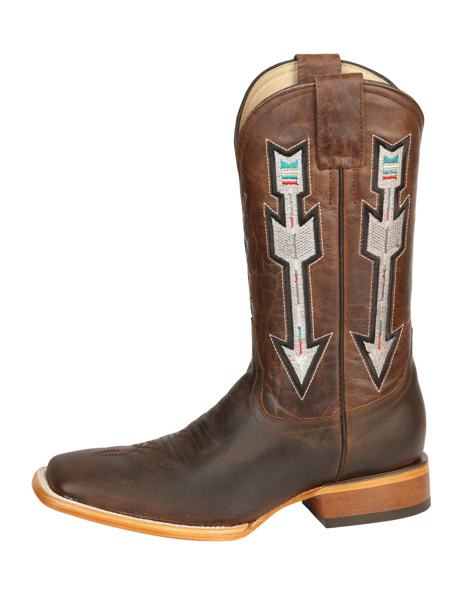 Jar Boots Men's Leather Cowboy Boots - Natural/Orix 45475