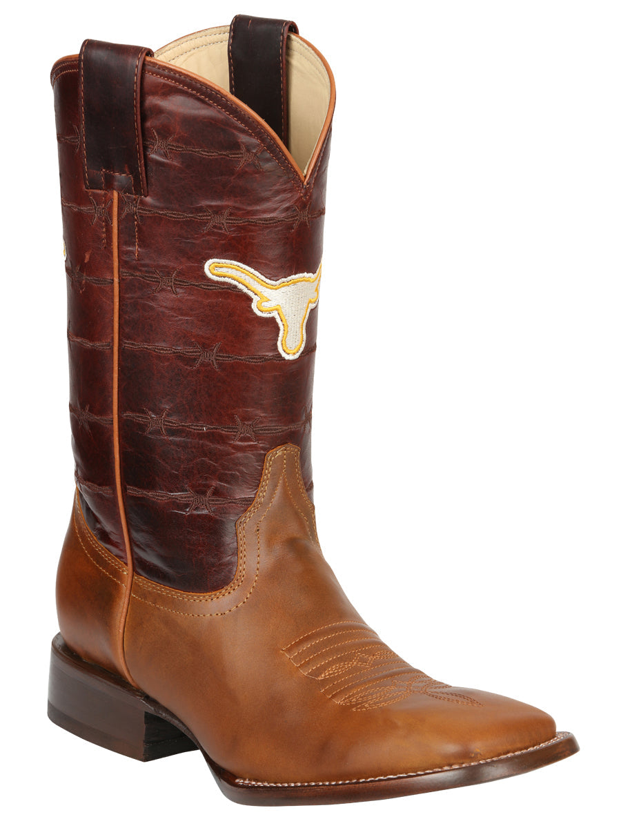 Botas vaqueras de cuero Jar Boots para hombre - Marrón coñac 45476