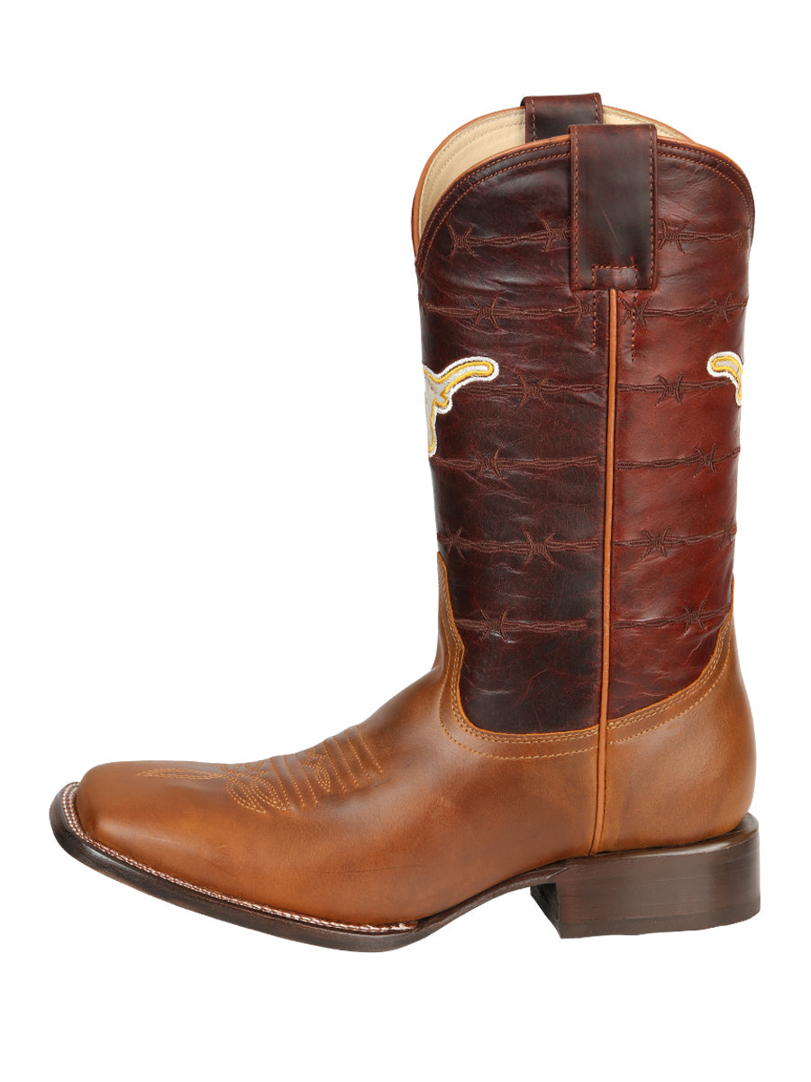 Botas vaqueras de cuero Jar Boots para hombre - Marrón coñac 45476
