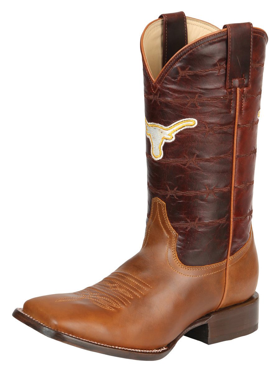 Jar Boots Leather Cowboy Boots Cognac Brown 45476