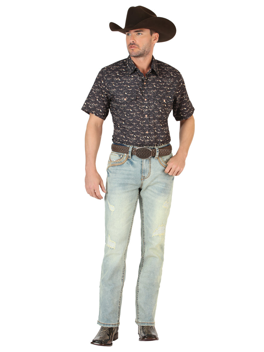 Centenario Men’s Bootcut Jeans - Light Blue 45535