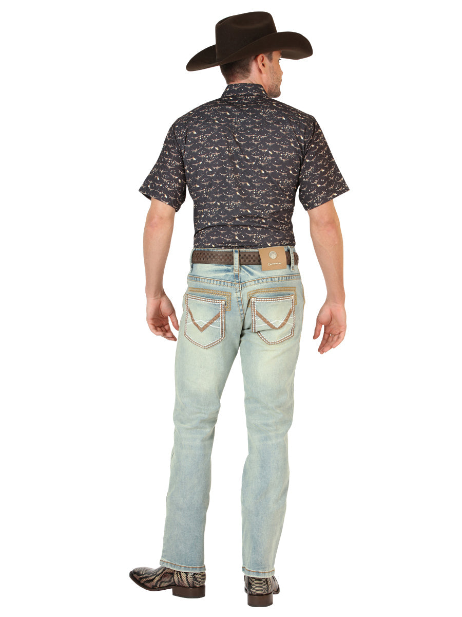 Centenario Men’s Bootcut Jeans - Light Blue 45535