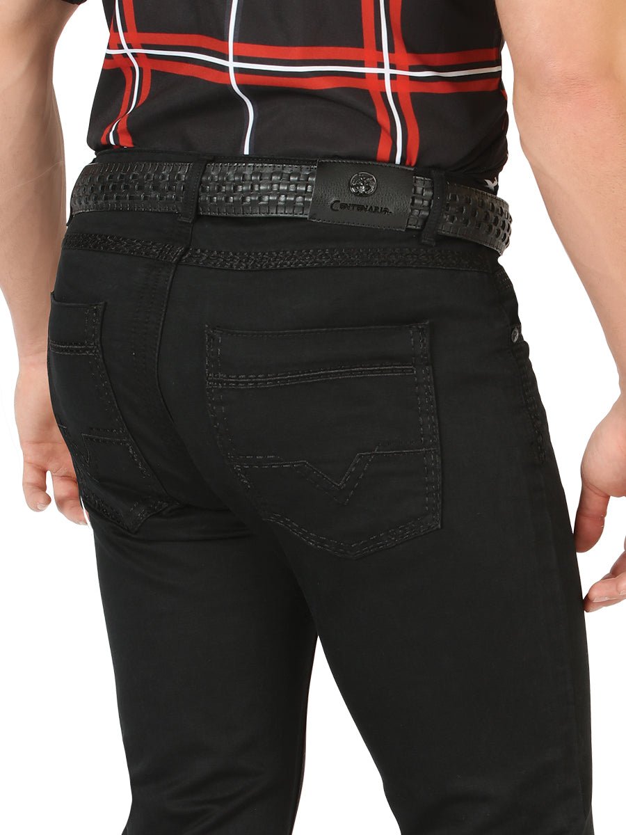 Centenario Extra Slim Fit Denim Pants - Black 45540