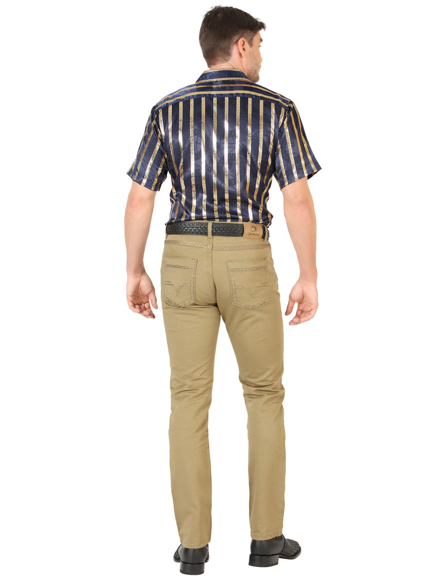 Centenario Extra Slim Fit Denim Pants - Khaki 45542