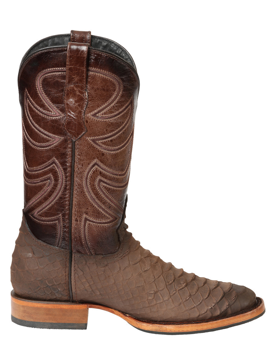 El General Rodeo Boot Imitation Python Brown 45562