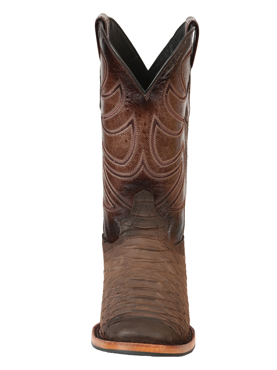 El General Rodeo Boot Imitation Python Brown 45562