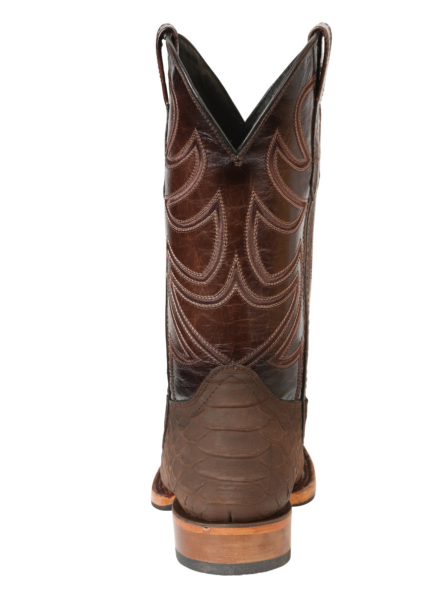 El General Rodeo Boot Imitation Python Brown 45562