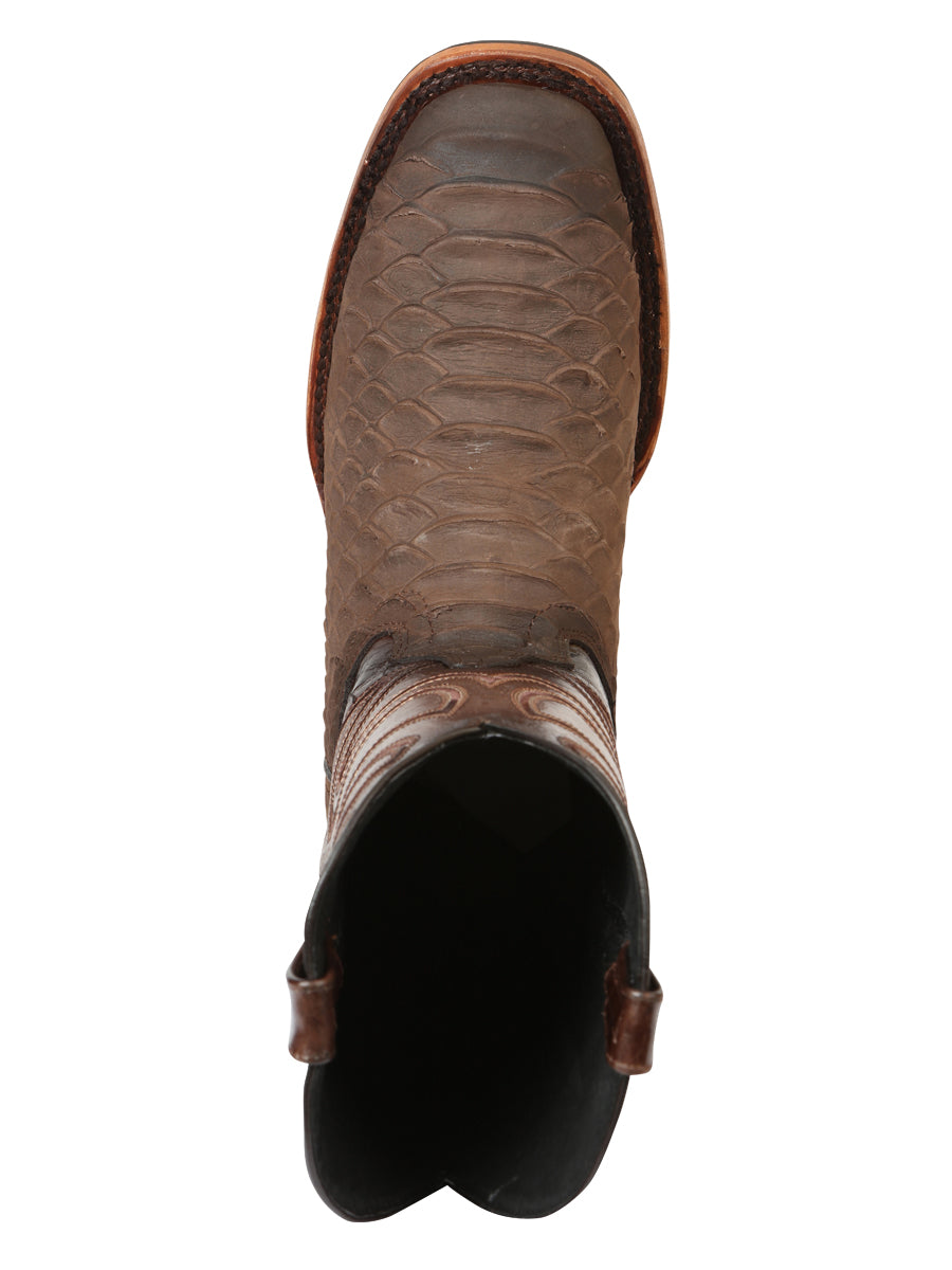 El General Rodeo Boot Imitation Python Brown 45562