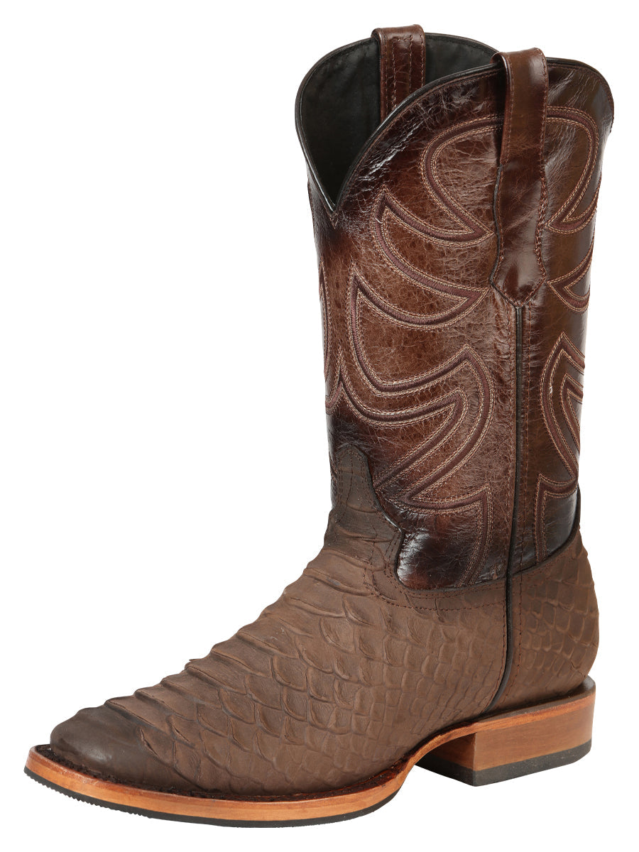 El General Rodeo Boot Imitation Python Brown 45562