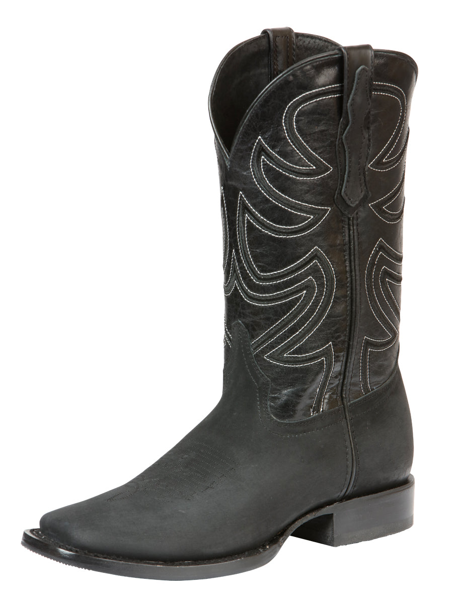 El General Rodeo Boot Nobuck Leather Black 45567