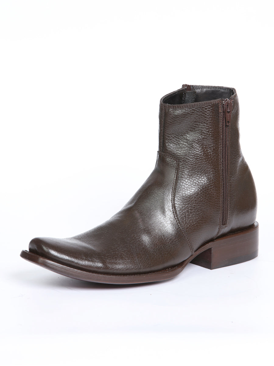 El General Side Zip Ankle Boot Dubay Brown 45583
