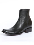 El General Men's Side Zip Ankle Boot - Made in Mexico - Black 45585