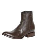 El General Side Zip Ankle Boot Brown 45587