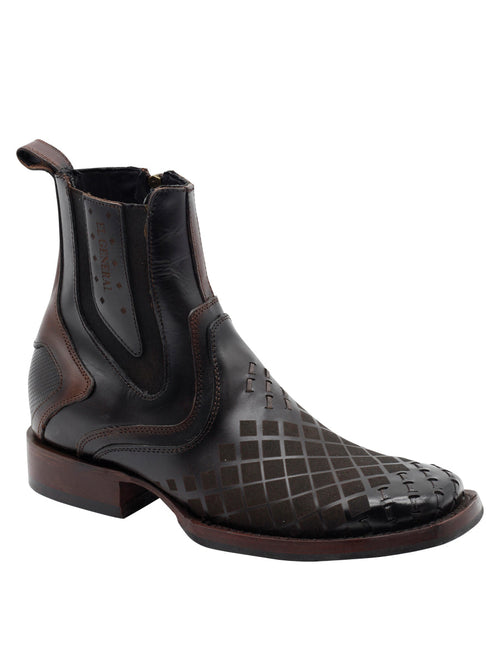 El General Ankle Boot Zipper Tobacco Brown 45673