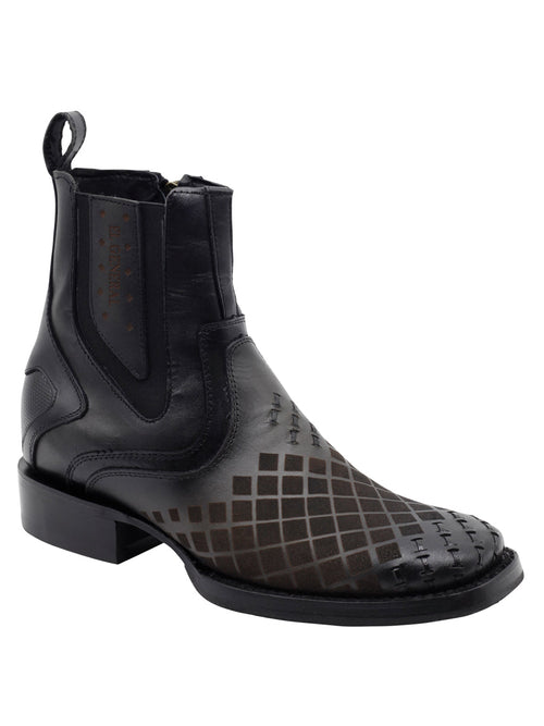 El General Ankle Boot Zipper Gray 45674