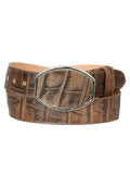 El General Men’s Western Belt - Macro Coco Print - Tobacco 45683