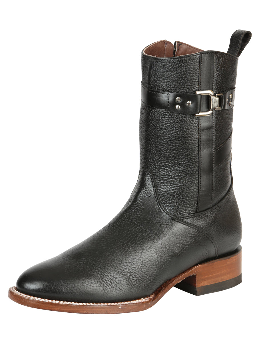 El General Zipper Roper Boots Black 45706