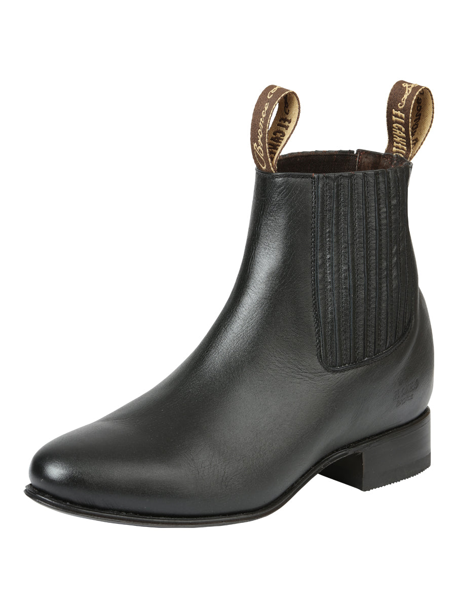 El Canelo Charro Boots Black 45758