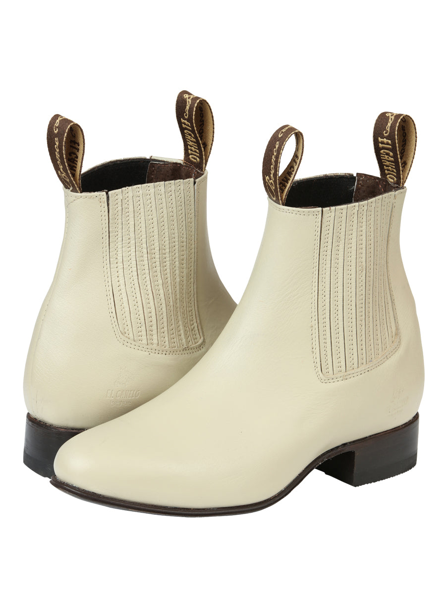 El Canelo Men's Charro Boots - Oyster Color 45759