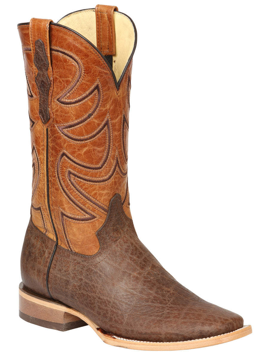 Men's El General Rodeo Boot Elephant Print Brown 45767