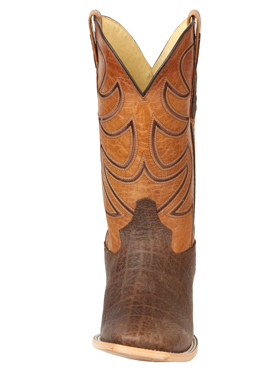 Men's El General Rodeo Boot Elephant Print Brown 45767