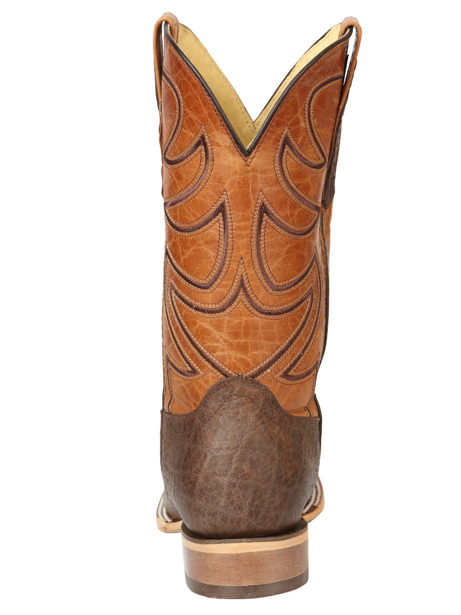 Men's El General Rodeo Boot Elephant Print Brown 45767