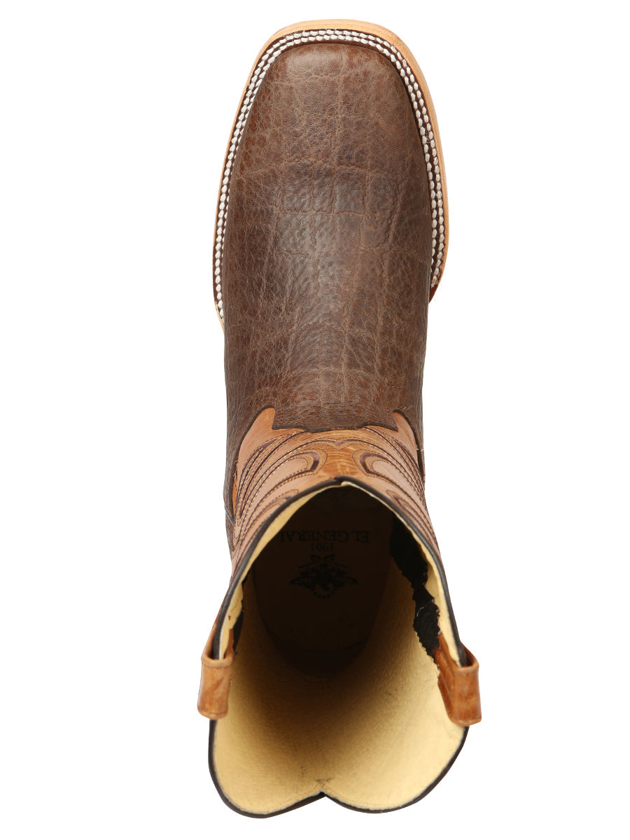 Men's El General Rodeo Boot Elephant Print Brown 45767