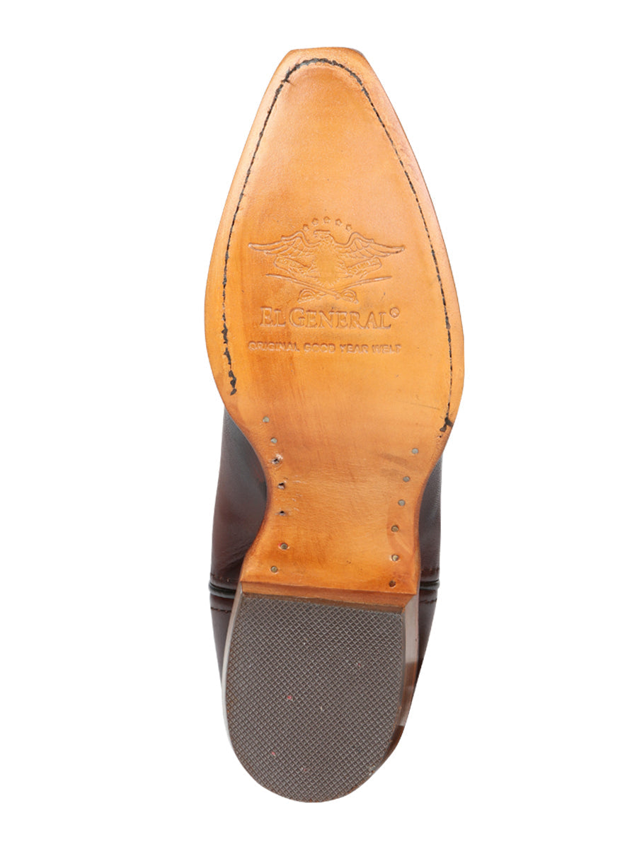 El General Women's Western Cowboy Boot - Made in Mexico - Shedron Brown 45777