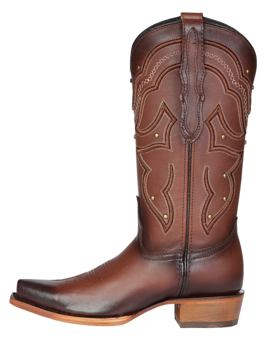 El General Women's Western Cowboy Boot - Made in Mexico - Shedron Brown 45777