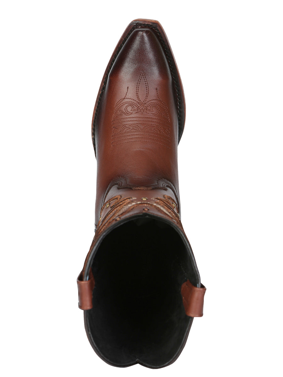 El General Women's Western Cowboy Boot - Made in Mexico - Shedron Brown 45777