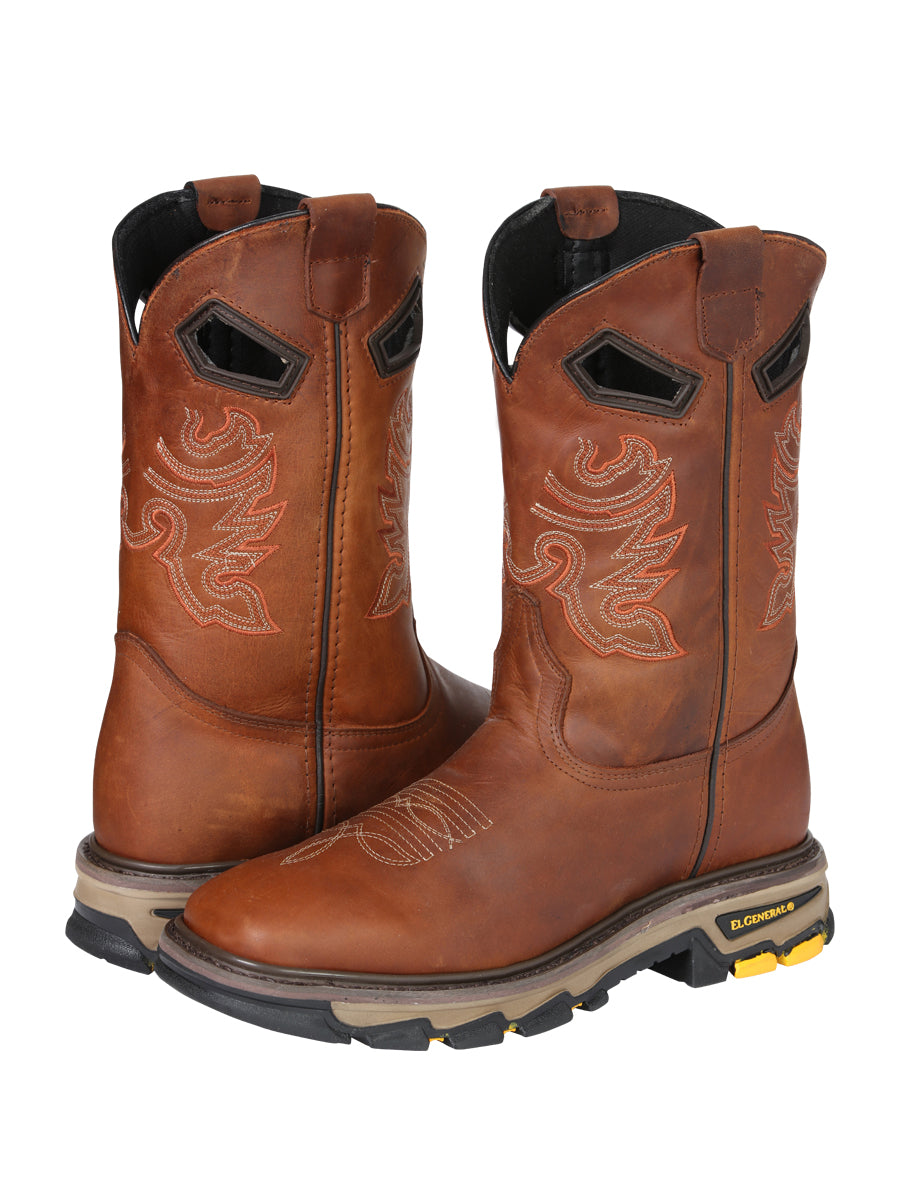 El General Men's Leather Work Boots - Kansas 45812
