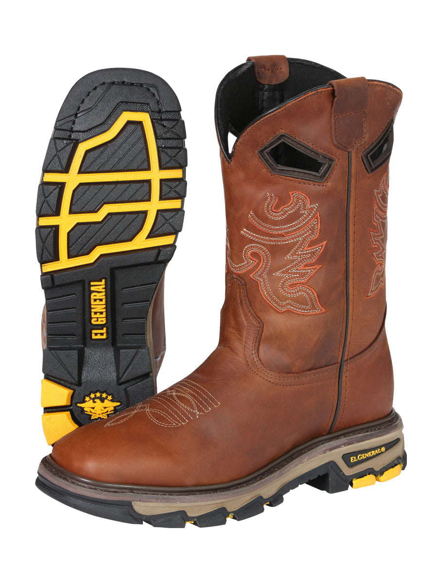 El General Men's Leather Work Boots - Kansas 45812