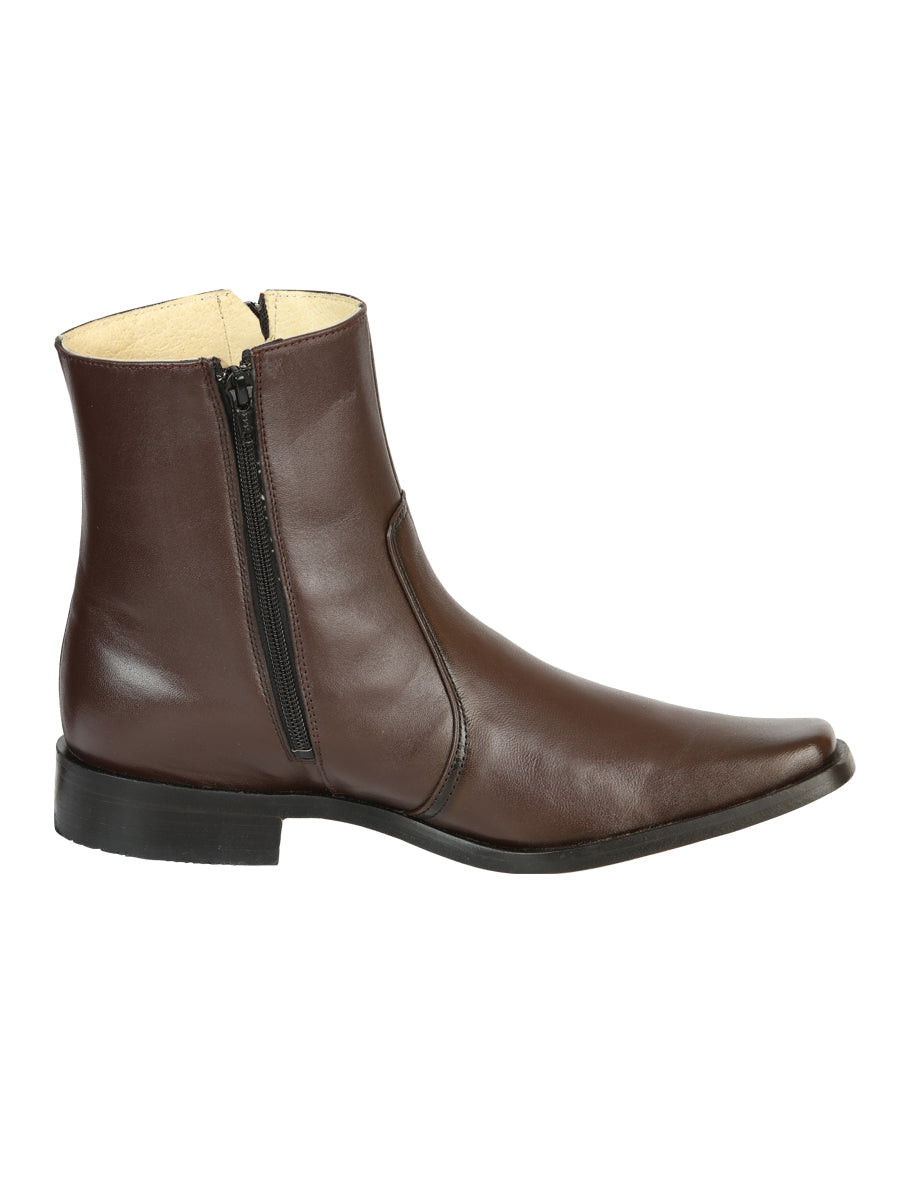 El Besserro Goat Leather Ankle Boot Brown 45828