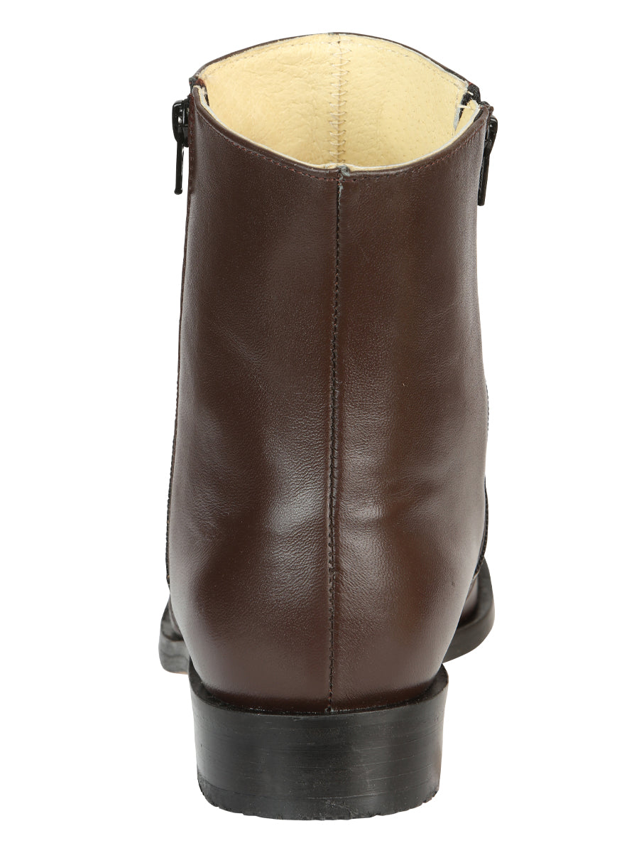 El Besserro Goat Leather Ankle Boot Brown 45828