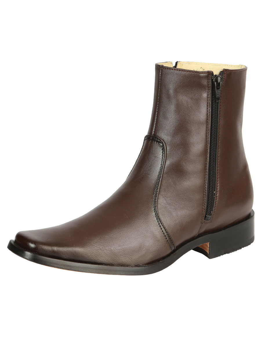 El Besserro Goat Leather Ankle Boot Brown 45828
