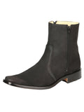 El Besserro Ankle Boot Double Zipper Nubuck Black 45831