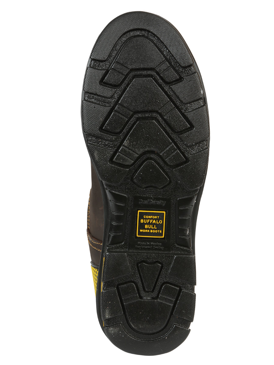 Buffalo & Bull Men's Work Boots - Brown/Yellow 123031