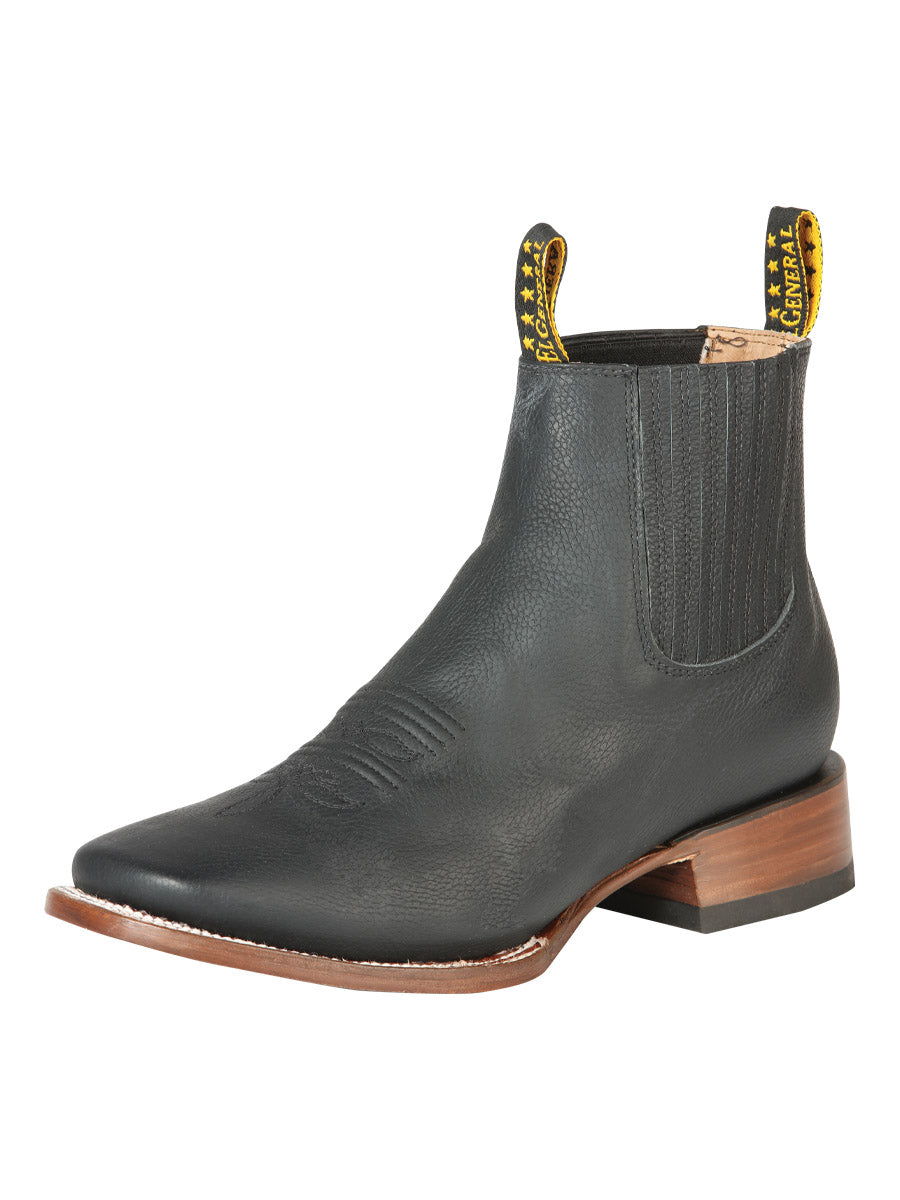 El General Men's Ankle Boots - Cimarron Leather Black 126610