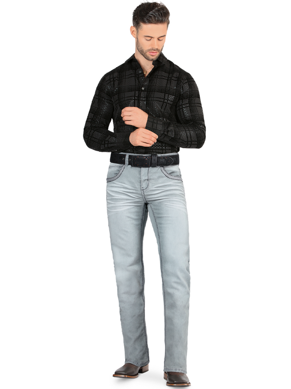 LAMASINI LM1868 Gray (Heavy Denim)