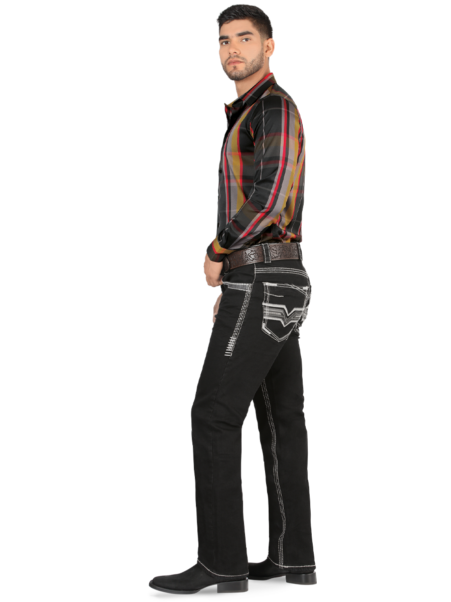 LAMASINI LM1868 Black (Heavy Denim) 1