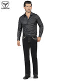 LAMASINI LM1872 Black Denim Jeans