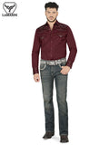 LAMASINI LM1872 Dark Stone Denim Jeans