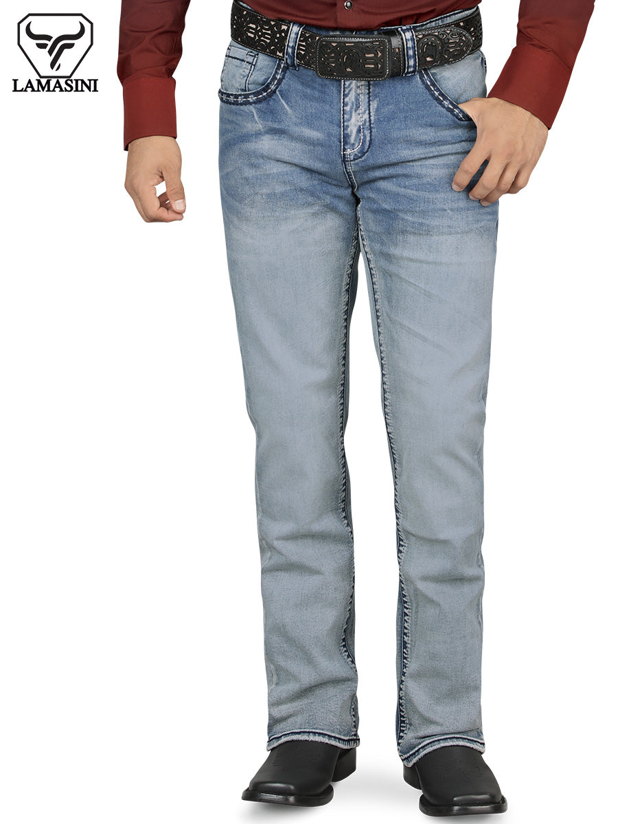 LAMASINI LM1872 Light Blue Denim Jeans