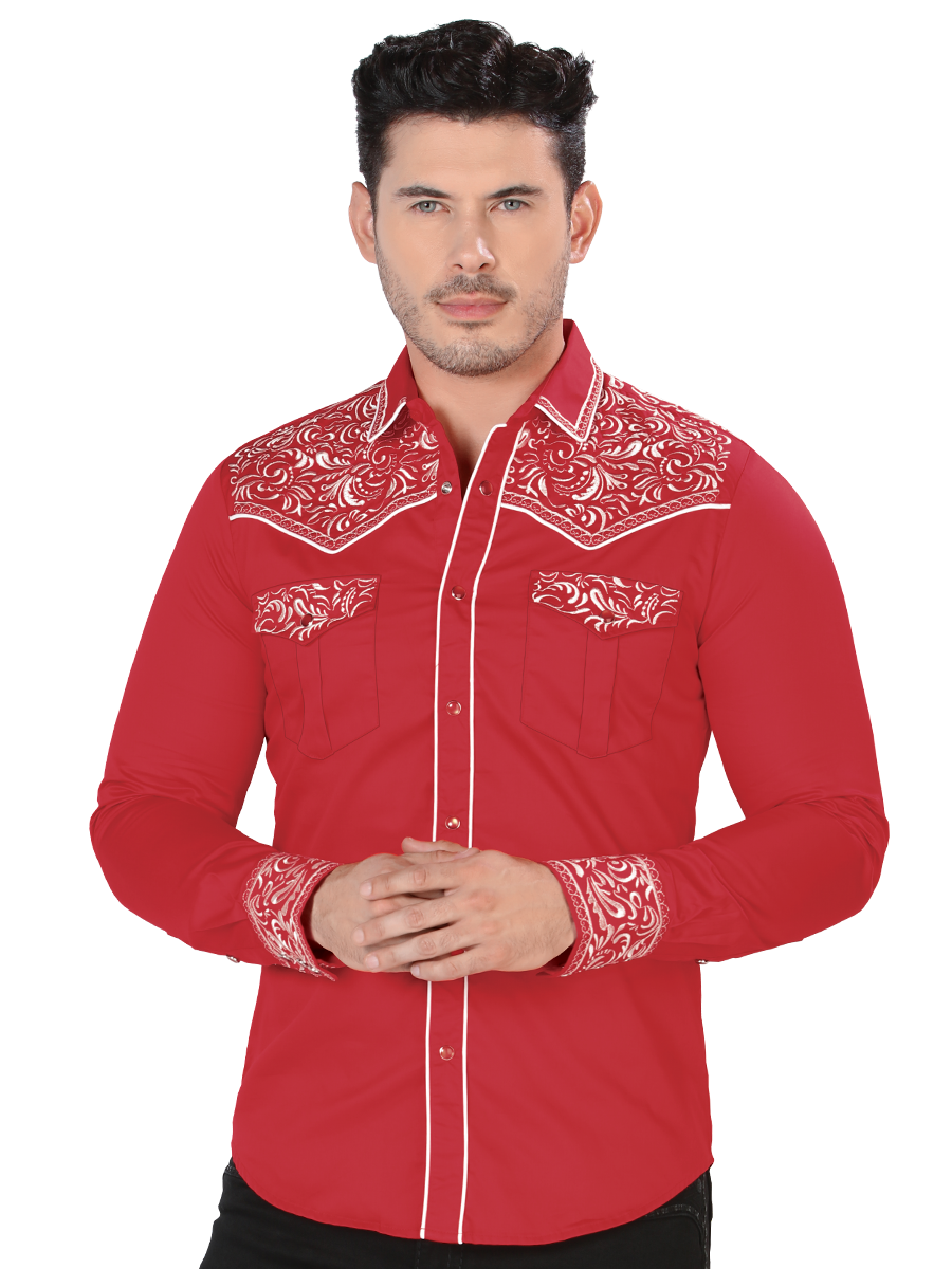 MONTERO Embroidered Denim Shirt Style MT-3538
