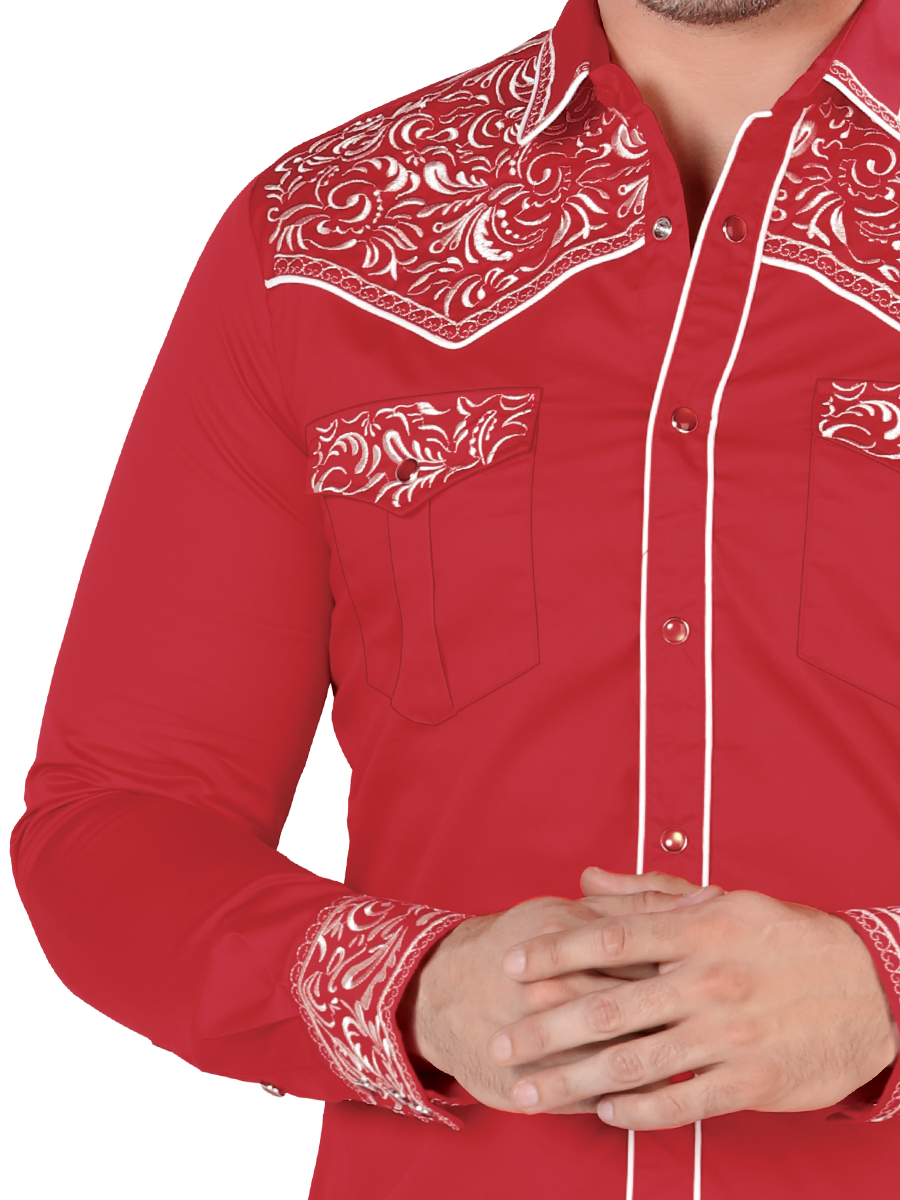 MONTERO Embroidered Denim Shirt Style MT-3538