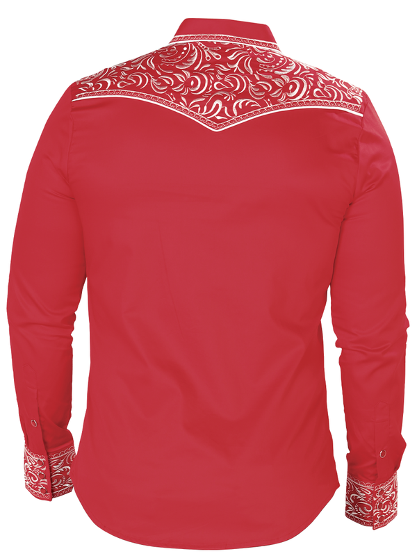 MONTERO Embroidered Denim Shirt Style MT-3538