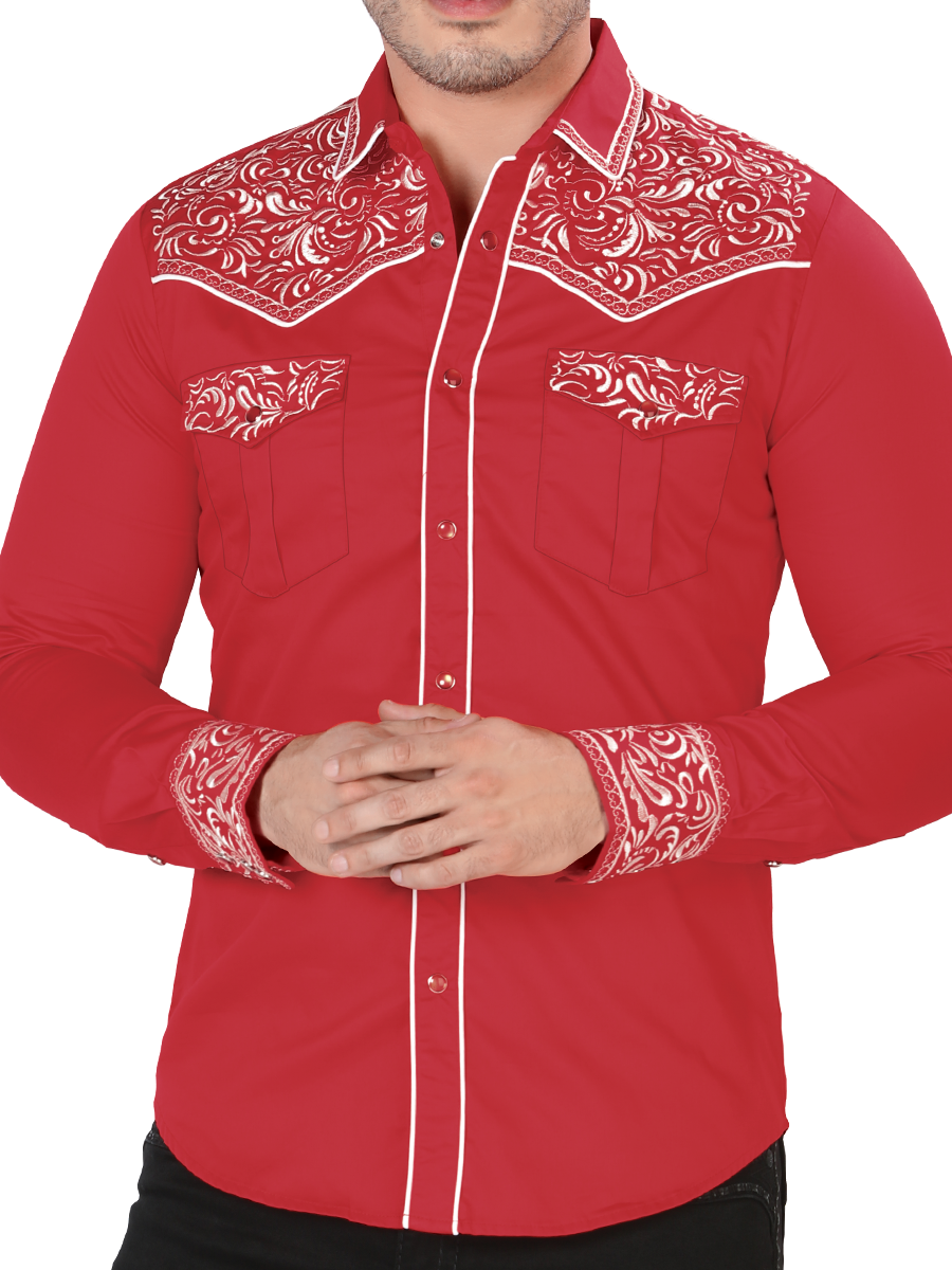 MONTERO Embroidered Denim Shirt Style MT-3538