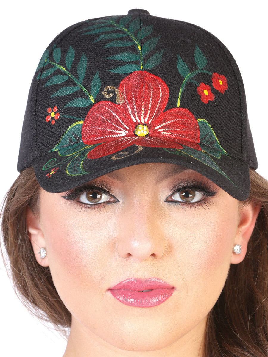 Artisanal Hand Painted Cap 60% Polyester, 40% Nailon Black 602670
